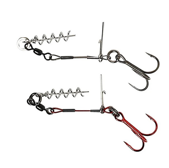 Savage Gear Carbon49 Corkscrew Stinger-Predator Hooks-Savage Gear-Irish Bait & Tackle