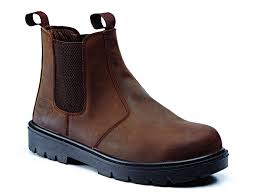 Rugged Terrain Dark Brown Waxy Chelsea Boot SBP SRC-Work Boots-Rugged Terrain-Irish Bait & Tackle