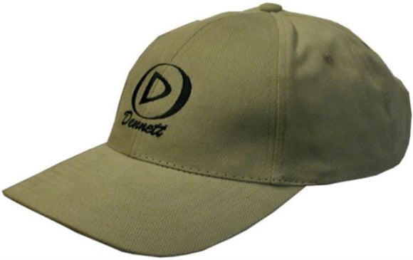 Dennett Khaki Cotton Baseball Cap-Caps and Hats-Dennett-Irish Bait & Tackle
