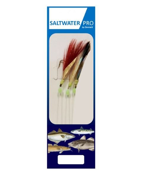 Dennett Saltwater Pro 3 Hook Assorted Slasher Rigs-Sea fishing-Dennett-Irish Bait & Tackle