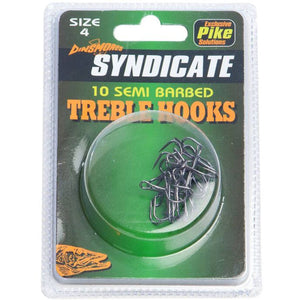 Dinsmore 10 Semi Barbed Treble Hooks-Irish Bait & Tackle Ltd-Irish Bait & Tackle