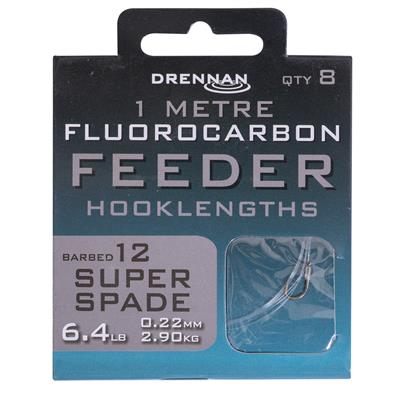 Drennan Fluorocarbon Feeder Hooklengths Super Spade-Hooks-Drennan-Irish Bait & Tackle