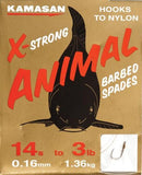Kamasan X-Strong Animal Barbless & Barbed Spades-Coarse Hooks-Kamasan-Size 10 (Barbed Spade)-Irish Bait & Tackle
