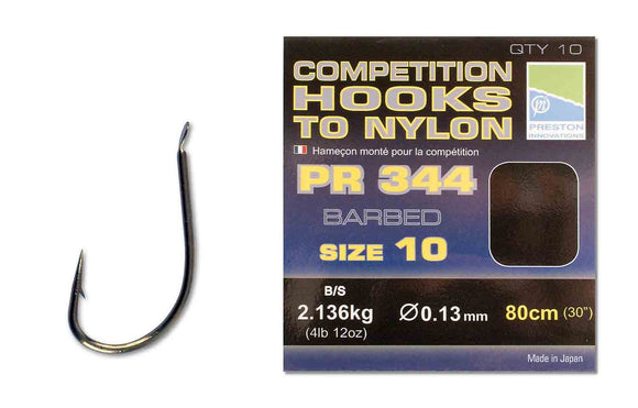 Barbed Preston Competition Hooks to Nylon – Irish Bait & Tackle Ltd