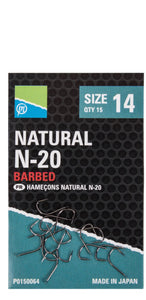 Preston Natural N-20 Hooks-Accessories-Preston Innovations-Irish Bait & Tackle