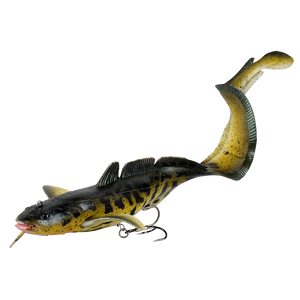 Savage Gear 3D Burbot-Soft Lures-Savage Gear-Fire Tiger-25cm-75g-Irish Bait & Tackle