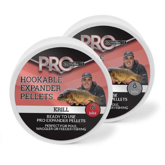 Pro Hookable Expander Pellets-Hookable expander pellets-Sonubait-Krill-6mm-Irish Bait & Tackle