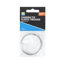 Preston Diamond Eye Elastic Threader - x long 2.1m-Pole elastic threader-Preston Innovations-Irish Bait & Tackle