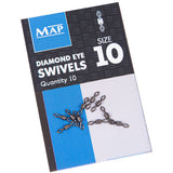Map Diamond Eye Swivels-Diamond Eye Swivels-MAP-Size 10-Irish Bait & Tackle